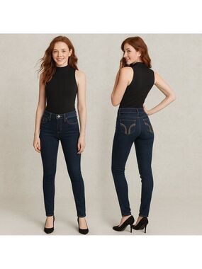 HOLLISTER✨Women’s Low-Rise Super Skinny Dark Wash Jeans👖- Size 3L💃